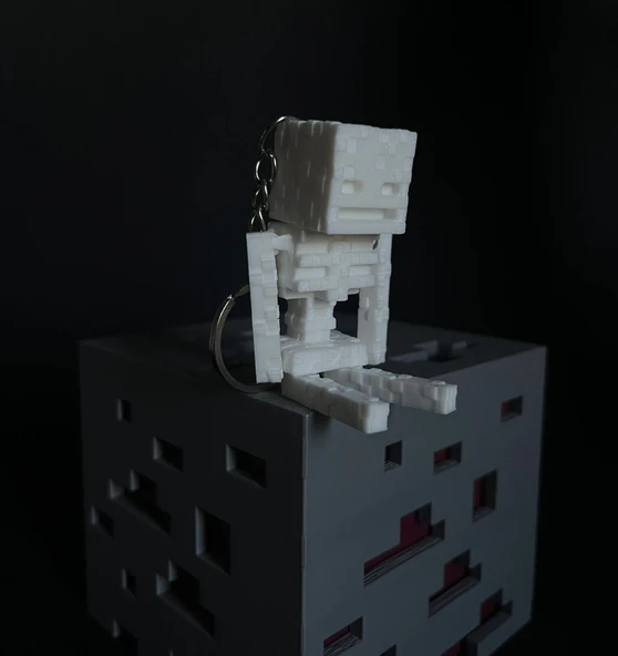 Pixel İskelet Anahtarlık - Resim 2