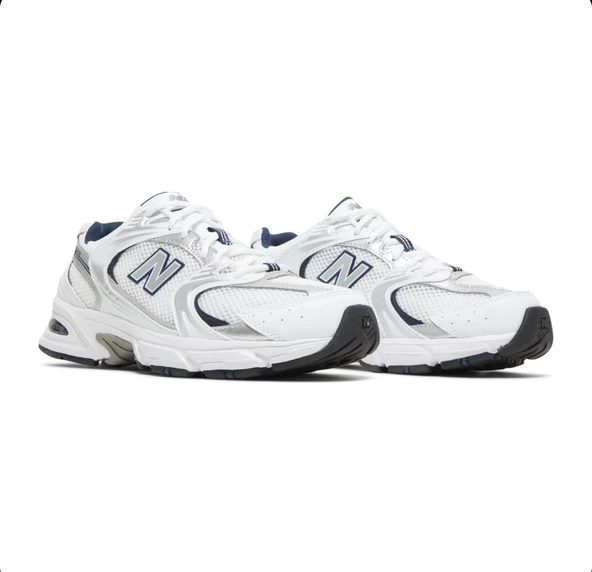 New Balance 530 White Silver Navy - Resim 2