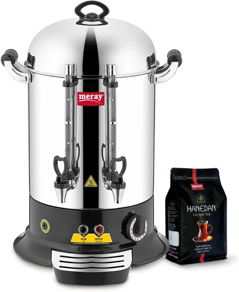 Remta ER12 Elegance Çay Makinesi, 80 Bardak, Gümüş, 9 lt ürün görseli