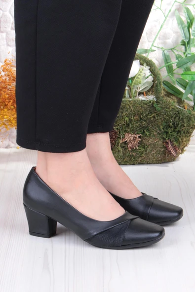 Fort 168625 Nur Rahat Esnek Alçak Topuklu Kadın Ayakkabı - Resim 3