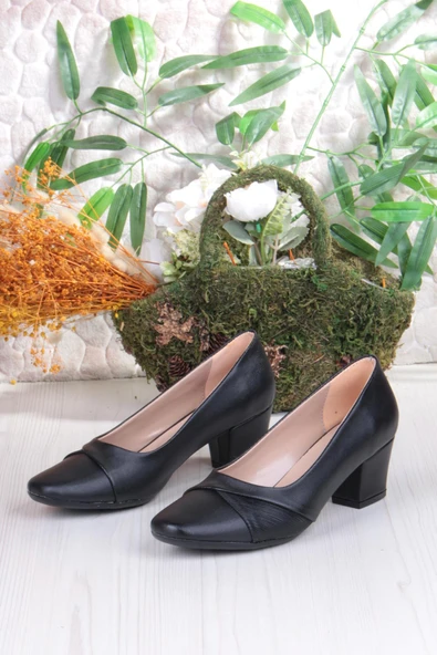 Fort 168625 Nur Rahat Esnek Alçak Topuklu Kadın Ayakkabı - Resim 6