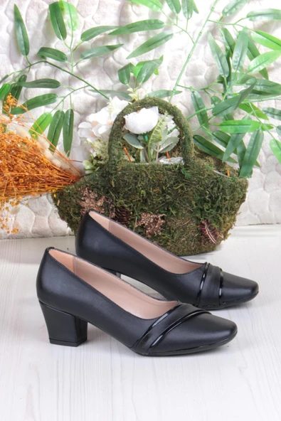 Fort 168675 Nur Rahat Esnek Alçak Topuklu Kadın Ayakkabı - Resim 5