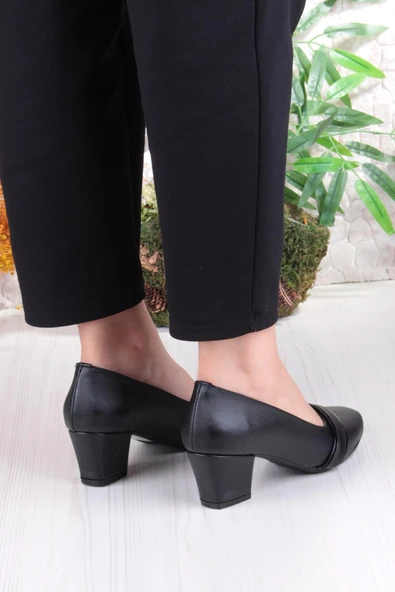 Fort 168675 Nur Rahat Esnek Alçak Topuklu Kadın Ayakkabı - Resim 4