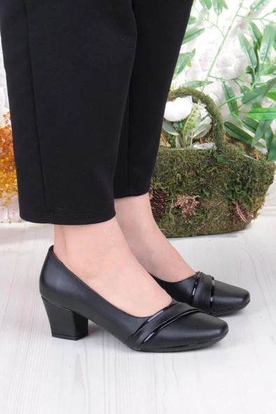 Fort 168675 Nur Rahat Esnek Alçak Topuklu Kadın Ayakkabı - Resim 3