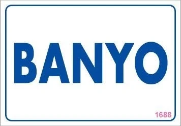 Banyo Uyarı Levhası 17,5x25 KOD:1688 ürün görseli