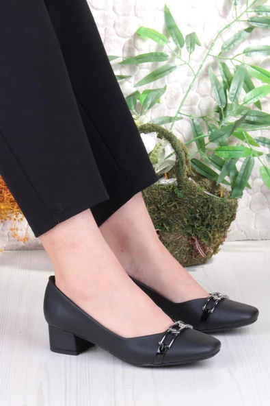 Fort 16504 Erdem Toka Detaylı Alçak Topuklu Kadın Ayakkabı ürün görseli