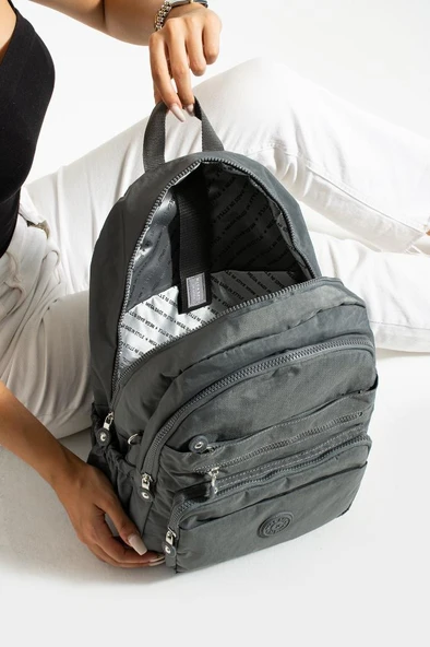 Unisex Okul Çantası Su İtici Hafif Klinkır Kumaş Günlük Sırt Çantası 40*30 Cm Lise Ortaokul Çantası - Resim 24