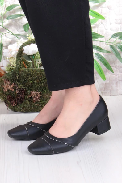 Fort 16500 Erdem Taş Detaylı Alçak Topuklu Kadın Ayakkabı - Resim 2