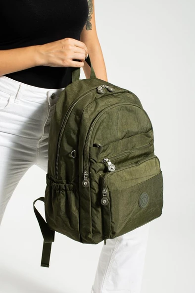 Unisex Okul Çantası Su İtici Hafif Klinkır Kumaş Günlük Sırt Çantası 40*30 Cm Lise Ortaokul Çantası - Resim 6