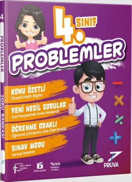 4. Sınıf Problemler Soru Bankası Pruva Akademi
