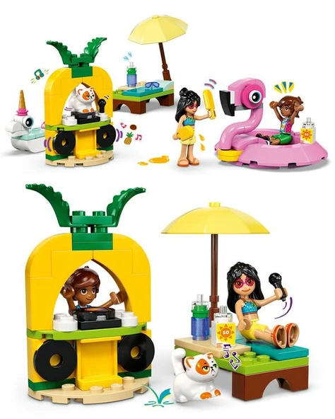 Lego Friends Unicorn ve Flamingo Havuz Partisi Seti 99 Parça 42658 - Resim 3
