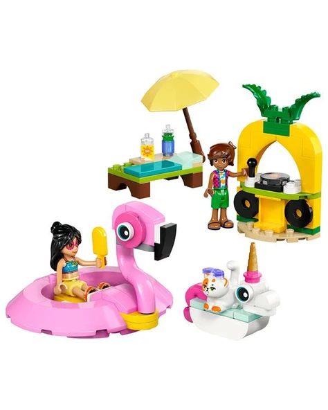 Lego Friends Unicorn ve Flamingo Havuz Partisi Seti 99 Parça 42658 - Resim 2