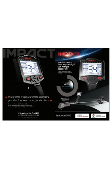 İmpact Pro Dedektör 3 Ayrı Çalışma Frekansı 12 Farklı Arama Modu Dedektörü - Resim 4