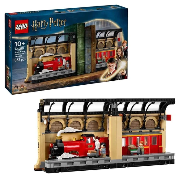 Orjinal Lego Harry Potter Hogwarts Ekspresi Kitaplık Dekoru Lego Harry Potter 76450 ürün görseli