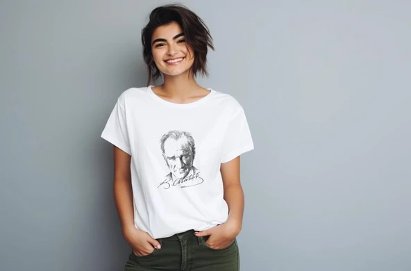 Atatürk Resimli Tshirt - Resim 2