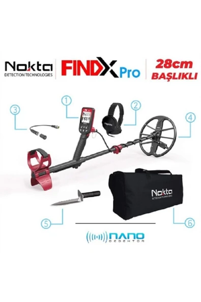 FINDX PRO Metal Dedektörü Su Geçirmez