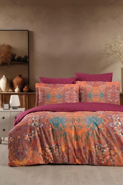 Heritage Dijital Ranforce Çift Kişilik Nevresim Takımı Opulent ürün görseli 1