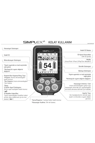 Simplex+ Tek Para Ve Su Altı Dedektörü Son Versiyon - 4