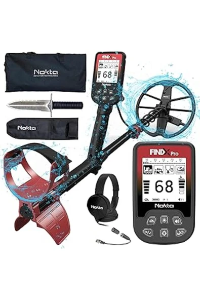 Nokta Findx Pro Yetişkinler Için Metal Dedektörü, Altın Için Profesyonel Tamamen Su Geçirmez Metal