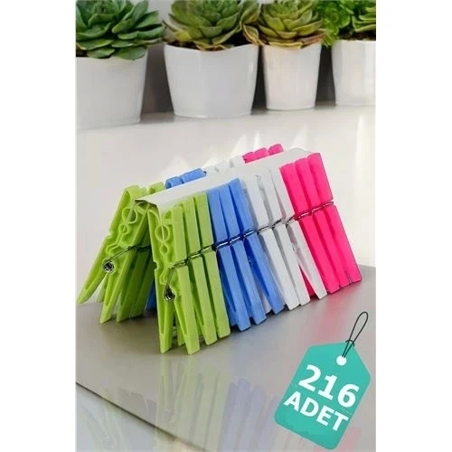 CEYLAN ADAM Plastik Çamaşır Mandalı 216 Adet ürün görseli 1