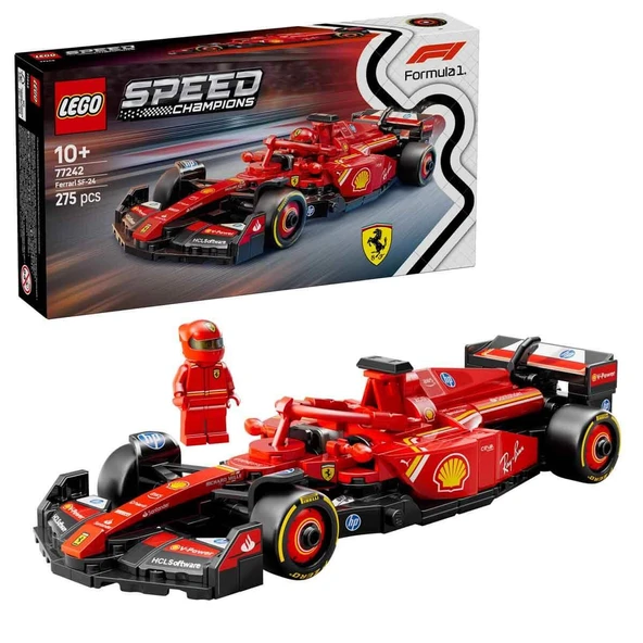 Orjinal Lego Speed Champions Ferrari SF-24 F1 Yarış Arabası Lego Speed 77242
