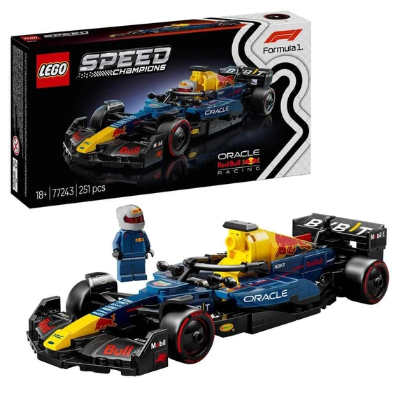 Orjinal Lego Speed Champions Oracle Red Bull Racing RB20 F1 Yarış Arabası Lego Speed 77243