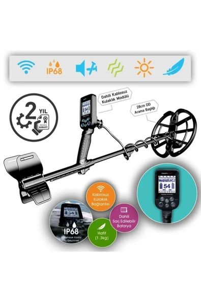 Simplex Yeni Metal Altın Define Dedektörü Yeni Versiyon Su Geç - 2