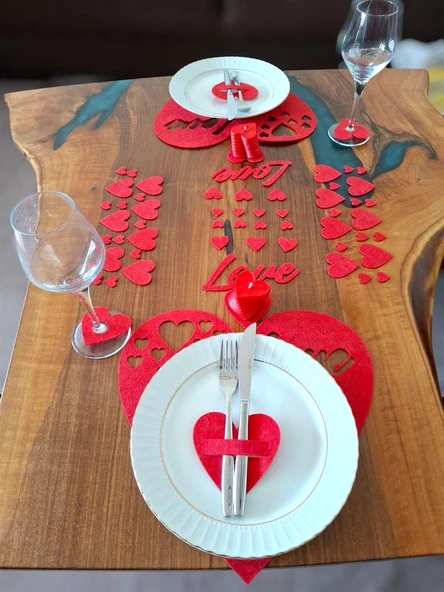 62 Parça Yıldönümü Kutlama Seti - Resim 4