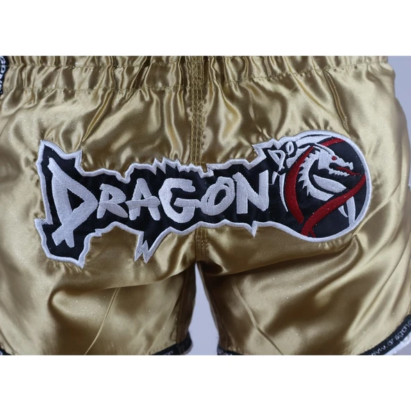 DragonDo MT3076 Shiny Muay Thai Gold Kick Boks Şortu - 4