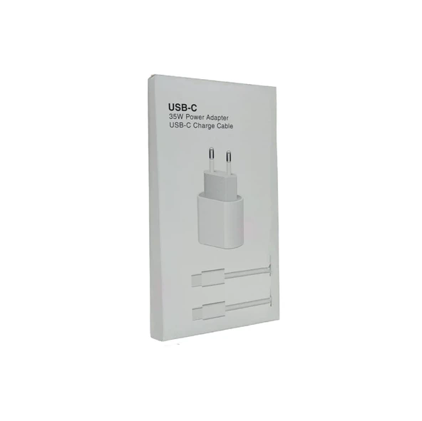 FitPlus PD 35W USB-C Şarj Aleti Type-C to Type-C Kablo Set - 4