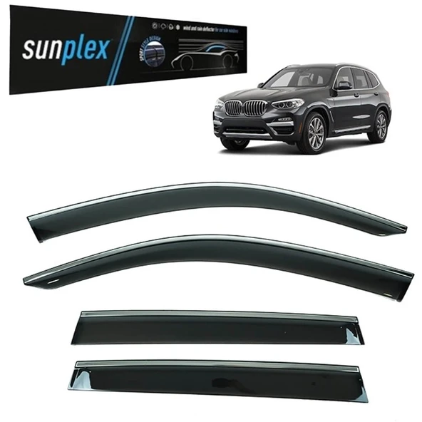 Sunplex Kromlu Cam Rüzgarlığı BMW X3 2019-2023 ile uyumlu ürün görseli 1