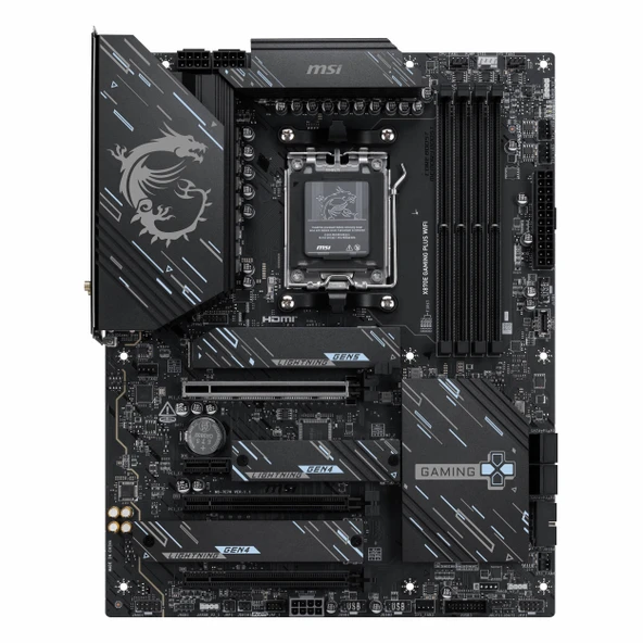 MSI X870E Gaming Plus WiFi DDR5 (8200MHz)OC M.2 HDMI/USB-C PCIe 5.0 AM5 ATX Anakart - 2