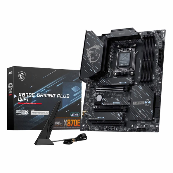 MSI X870E Gaming Plus WiFi DDR5 (8200MHz)OC M.2 HDMI/USB-C PCIe 5.0 AM5 ATX Anakart - 1