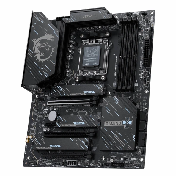MSI X870E Gaming Plus WiFi DDR5 (8200MHz)OC M.2 HDMI/USB-C PCIe 5.0 AM5 ATX Anakart - 3