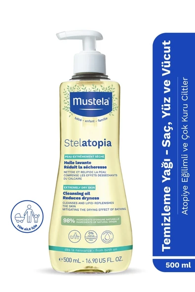 Mustela Stelatopia Temizleme Yağı 500 ml