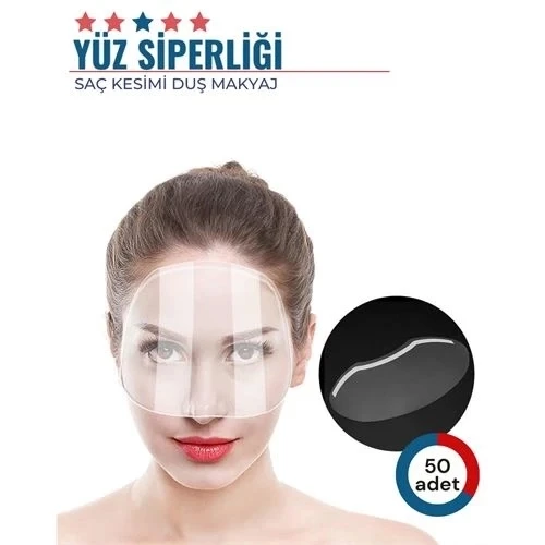 CEYLAN ADAM 50 Adet Saç Kesimi Duş Makyaj Yüz Koruma Siperliği ürün görseli