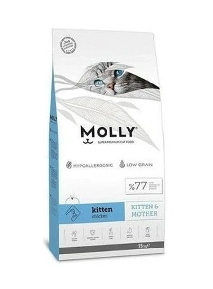 Molly Tavuk Etli Açık Yavru Kedi Maması 1 Kg ürün görseli
