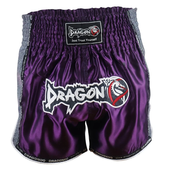 DragonDo MT3076 Shiny Muay Thai Mor Kick Boks Şortu - 1