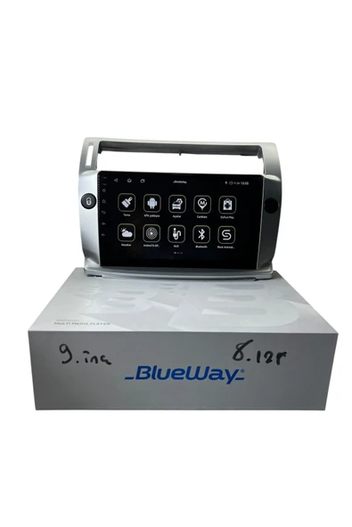 Citroen C4 2004-2010 BLUEWAY 8-128 TAM PROFESYONEL OEM MULTİMEDİA - 2
