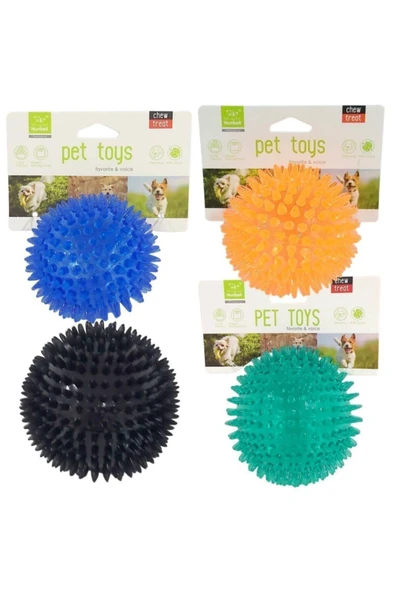 Nunbell Suda Batmaz Termoplastik Kirpi Top Köpek Oyuncağı 6,5 cm (1 Adet) - Resim 3