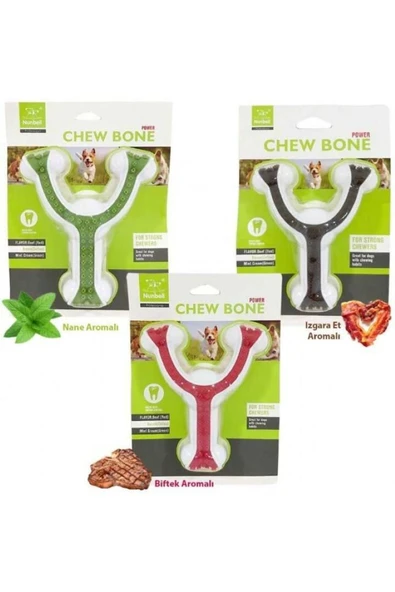 Nunbell Çok Çiğneyen Köpekler Için Aromalı Sert Oyuncak 12 Cm