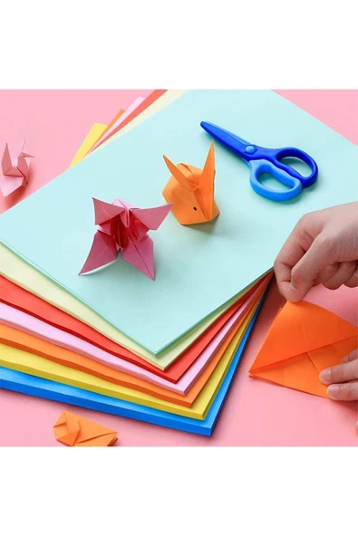 Minopi Turuncu Fon Kartonu 50x70 cm 100'lü Paket 120 gr Renkli Fon Kartonu Büyük Boy - 4