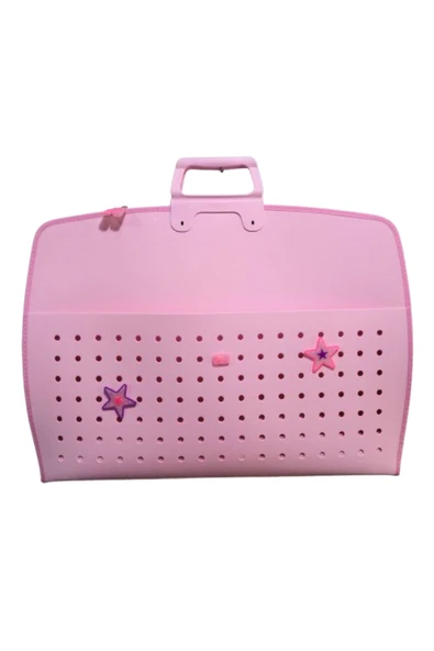 fermuarlı 35x50 resim çantası, proje çantası delikli model  su geçirmez  (38x55 cm) soft - Resim 3