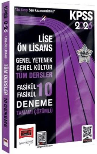 Kpss Gk-gy Lise Ön Lisans Tüm Dersler Fasikül Fasikül Tamamı Çözümlü 10 Deneme 2026 ürün görseli 1