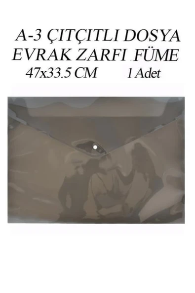 a3 boy çıt çıt dosya  1 adet 47x33.5 Cm çıtçıtlı zarf dosya ödev ve proje dosyası - Resim 6