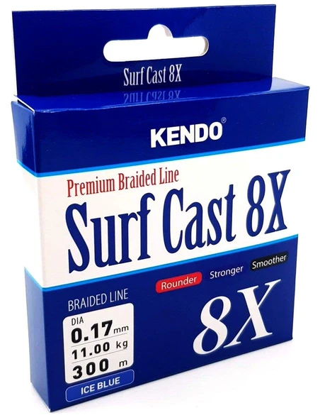 Kendo Surf Cast 8X Fighting 300 mt Örgü İp ( ICE BLUE) ürün görseli