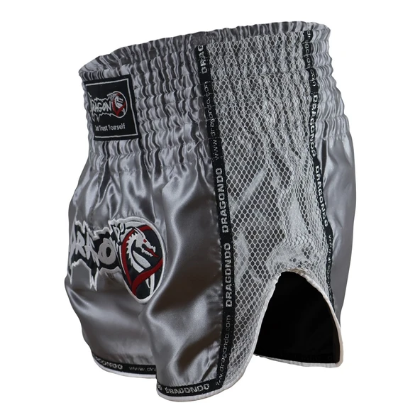 DragonDo MT3076 Shiny Muay Thai Gri Kick Boks Şortu - 2