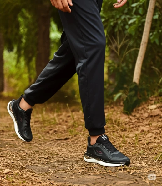 Lescon Flex Foam Miura-2 Erkek Spor Ayakkabı Siyah-Bordo