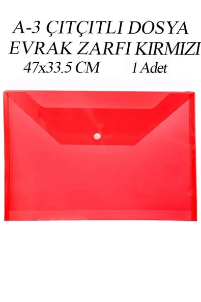 a3 boy çıt çıt dosya  1 adet 47x33.5 Cm çıtçıtlı zarf dosya ödev ve proje dosyası - Resim 3