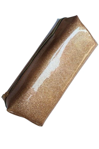 tek bölmeli simli rugan kalemlik 1 adet - Resim 5